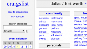 Craigslist Dallas | YouPlusStyle