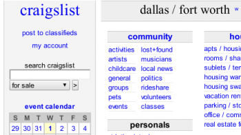 Craigs List Dallas Tx