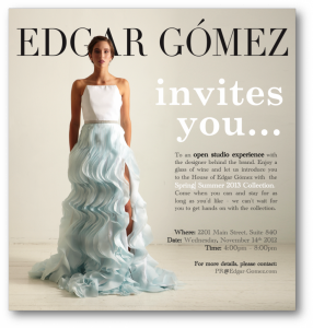 Edgar Gómez Open Studio _ Invitation