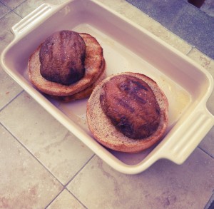 Grilled Portobello Burger with Basil Goat Cheese Spread