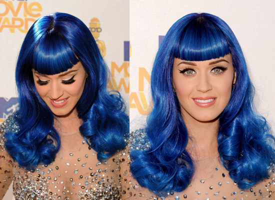 katy perry blue wig