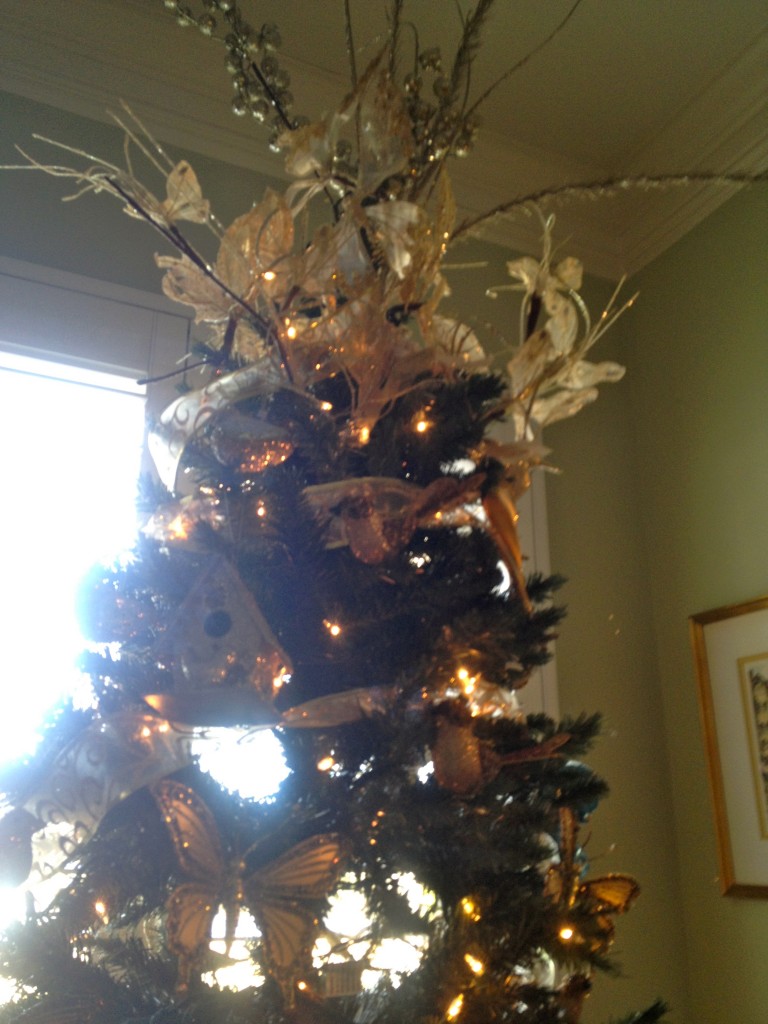 butterfly and bird christmas tree