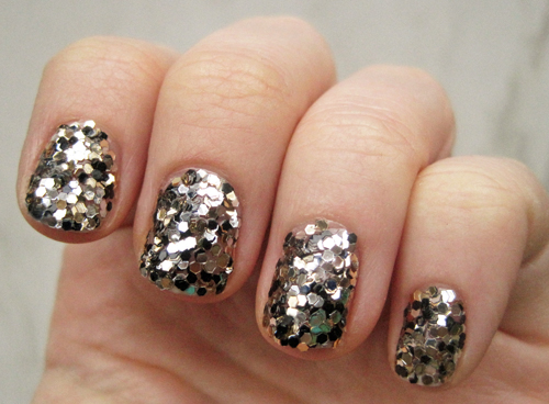 sequined nails