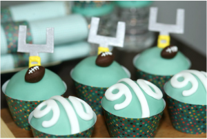 gameday cupcakes