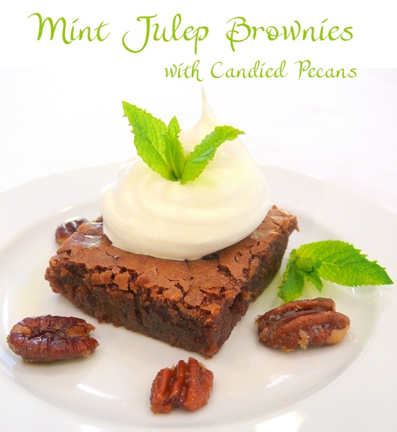 mint julep brownies